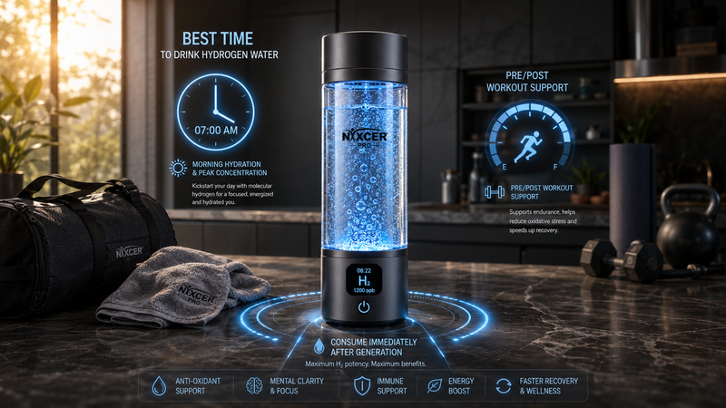 Best Time of Day to Drink Hydrogen Water