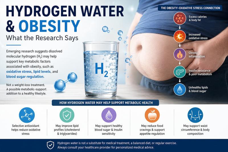Can Hydrogen Water Help With Obesity? What the Research Actually Shows