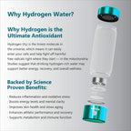 Nixcer Portable Hydrogen Water Generator Bottle - Turquoise image 6