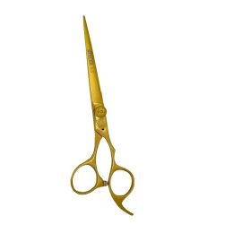 Nixcer Hair Cutting Scissors -Sharp Razor Edge Blade Hair Shears Series – 6.5″ With Fine Adjustment – Stainless Steel Hair Scissors Professional For Men, Women & Babies (Gold)