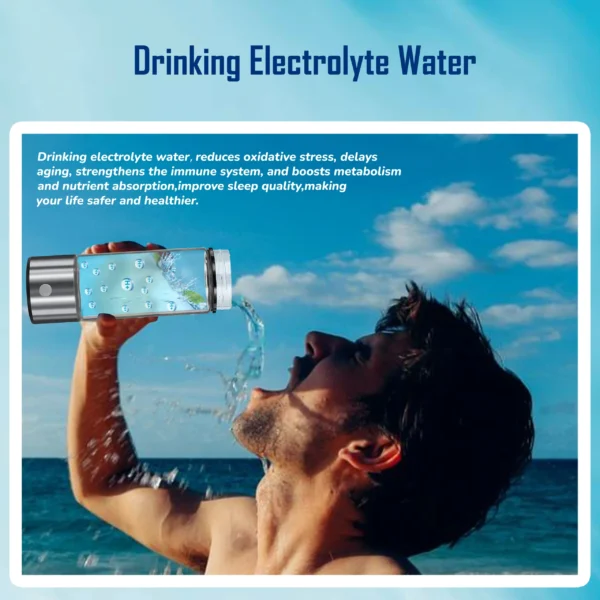 echo h2o go plus hydrogen water bottle