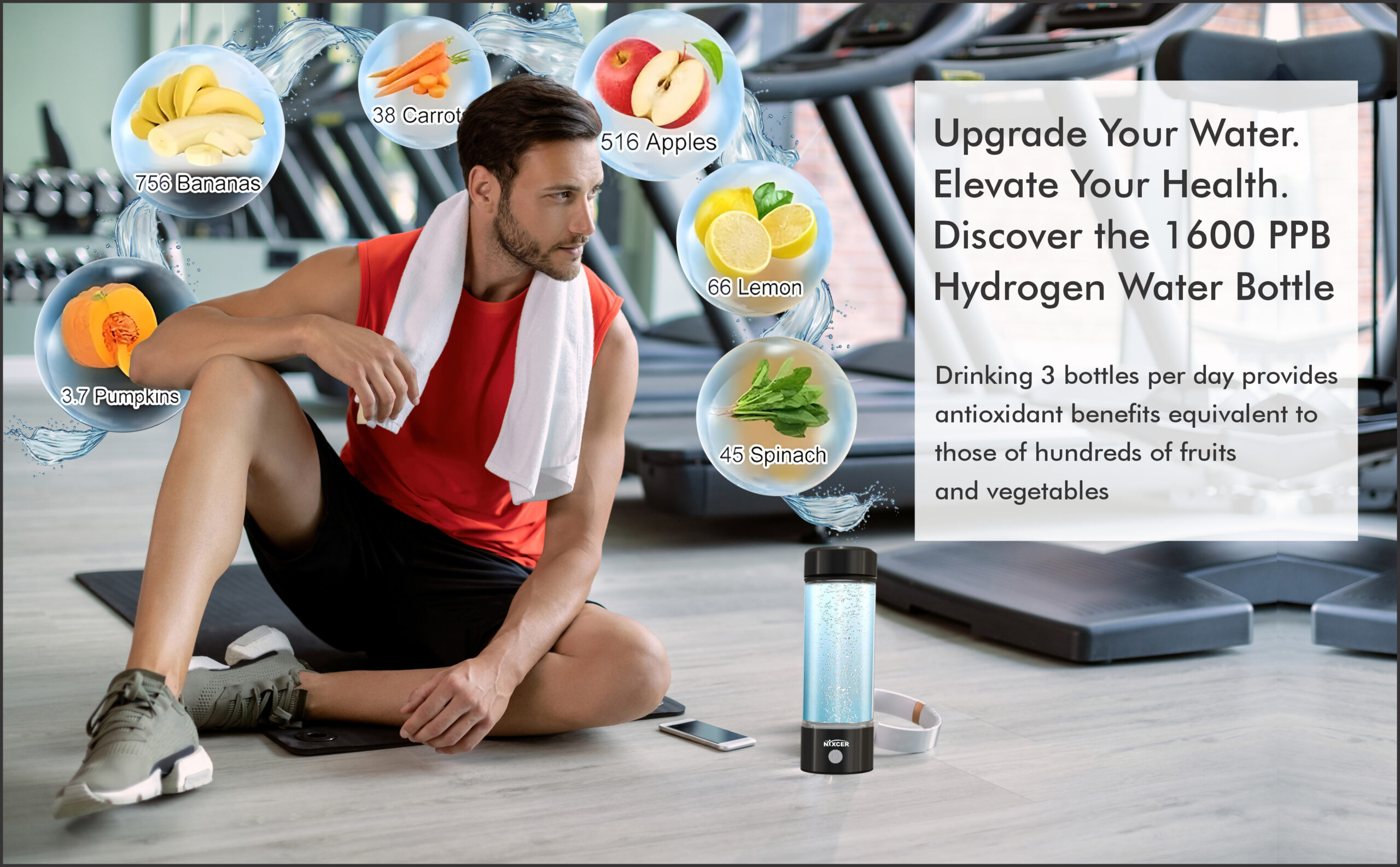 hydrogen water machine black