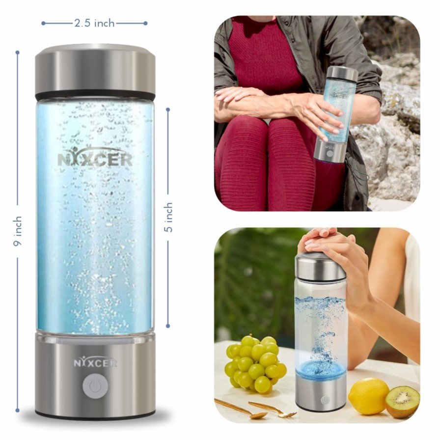 Nixcer Hydrogen Water Bottle Pictures