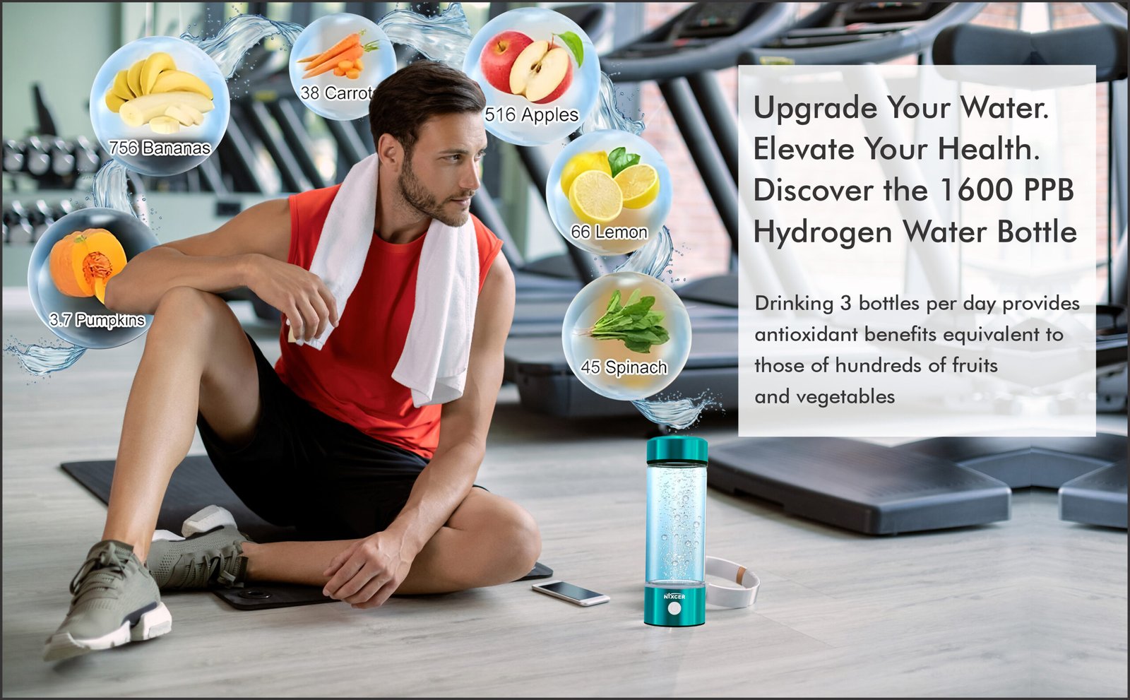 hydrogen water turquoise