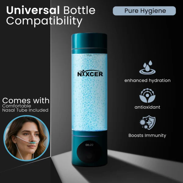 hydrogen water bottle with inhaler