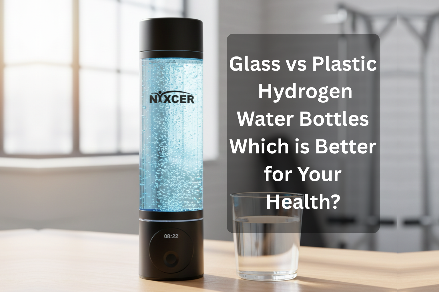 Glass vs Plastic Hydrogen Water Bottles